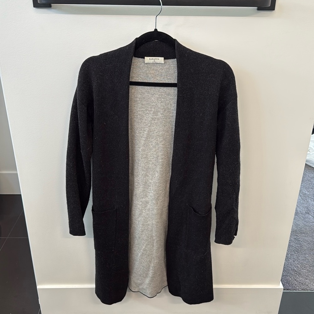 Women's Babaton Black Cardigan Sweater, XS